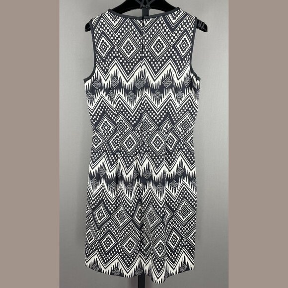 NEW J Crew Dress Womens 2 black aztec western sheath preppy classic - Picture 9 of 11